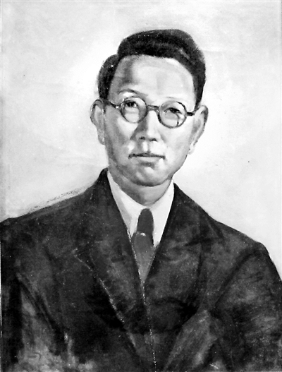 韓樂(lè)然畫像，韓樂(lè)然于1946年、1947年兩度考察克孜爾石窟，進(jìn)行編號(hào)、臨摹、拍攝等基礎(chǔ)性研究工作。
